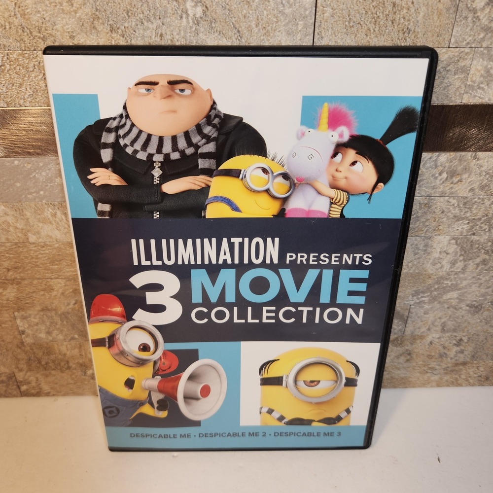 Despicable Me 3 Movie Collection DVD Set Illumination Trilogy 1 2 3 Minions